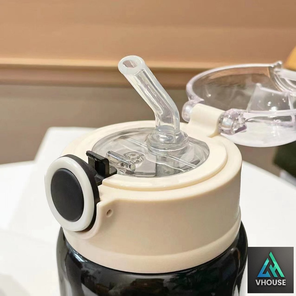 Bình Nước Giữ Nhiệt INOX Mini Quai Xách Xinh Xắn 300 - 450ml - VHOUSE
