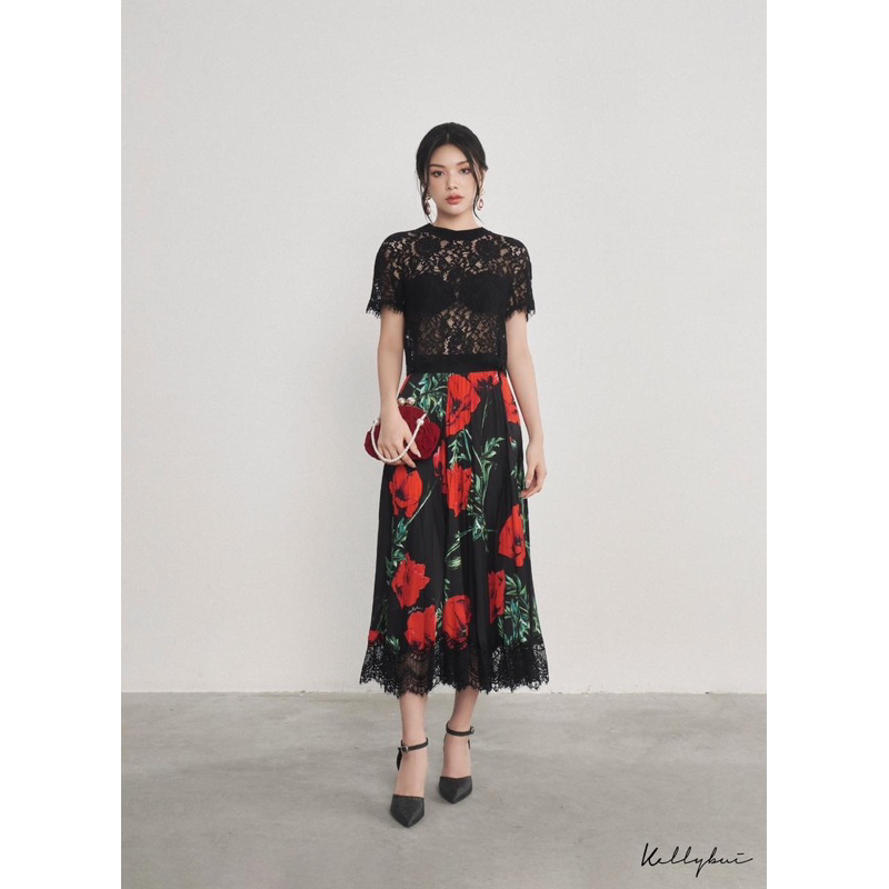 Áo ren hàng thiết kế của kelly bùi sz M
