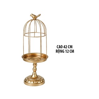 Chân nến lồng chim trang trí đám cưới, trang trí bàn tiệc quán cafe studio chụp hình