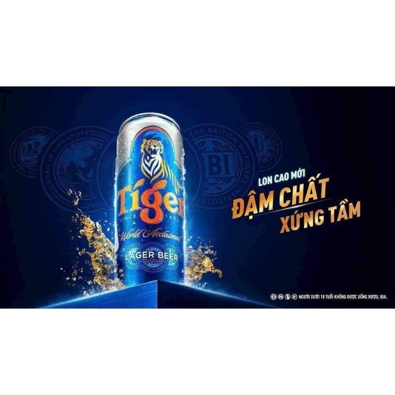 BIA TIGER LON CAO MẪU XUÂN THÙNG 24 LON