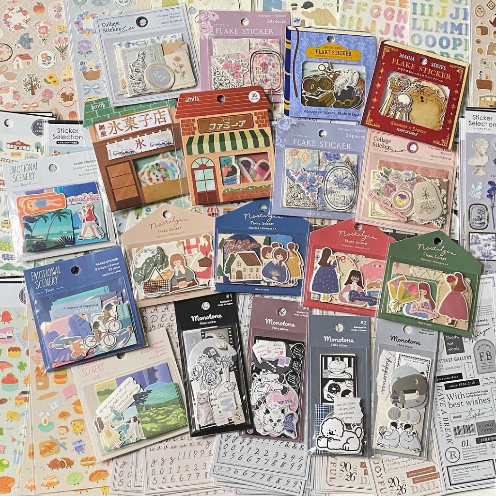 Hình dán, sticker pack đáng yêu chính hãng Nhật Bản Art Therapy