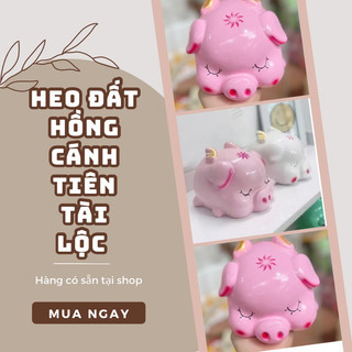 Heo đất hồng cánh tiên tài lộc