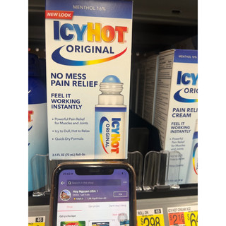 Dầu nóng xoa bóp dạng lăn Icy Hot 73ml của Mỹ