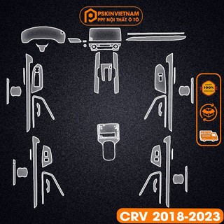 Bộ Dán nội thất Honda CRV 2018-2023 PPF trong suốt chống xước, che mờ vết xước nội thất T-Home&More