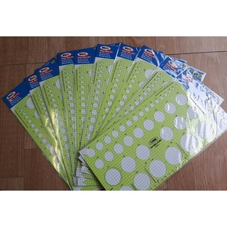 Thước Vẽ Hình Tròn Kỹ Thuật WinQ C-2004 (48 hình tròn từ 2-50mm)