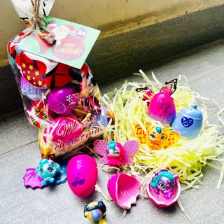 Túi quà Noel tặng bé gồm đồ chơi trứng Hatchimals & chó cứu hộ, không trùng mẫu nhân vật, siêu đáng yêu - bền - đẹp