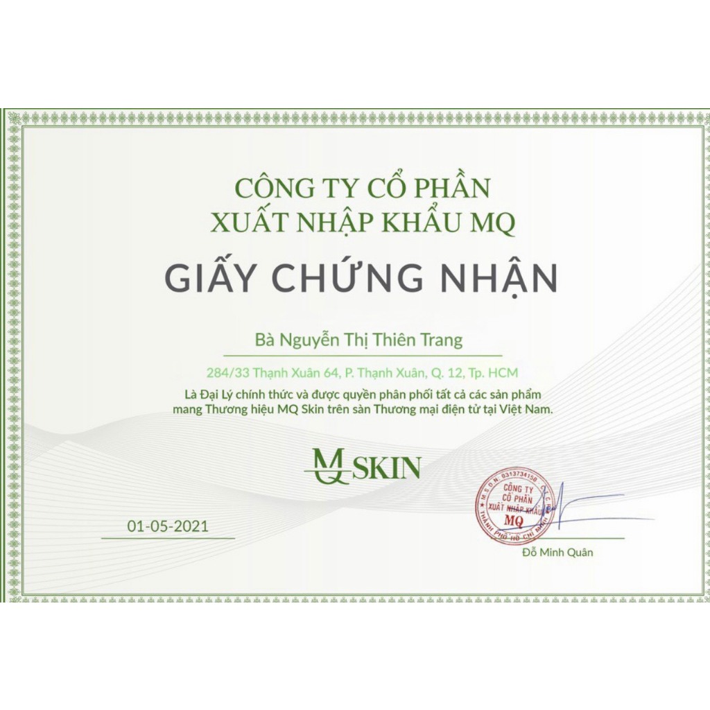 Combo bột rửa mặt + Serum Thay Da Nhân Sâm MQ Chính hãng