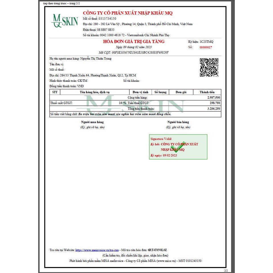 Combo bột rửa mặt + Serum Thay Da Nhân Sâm MQ Chính hãng