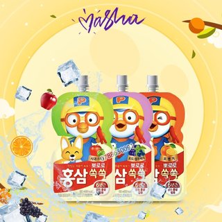 Nước Hồng Sâm Trái Cây Pororo Paldo Hàn Quốc 100ml (3 Vị)