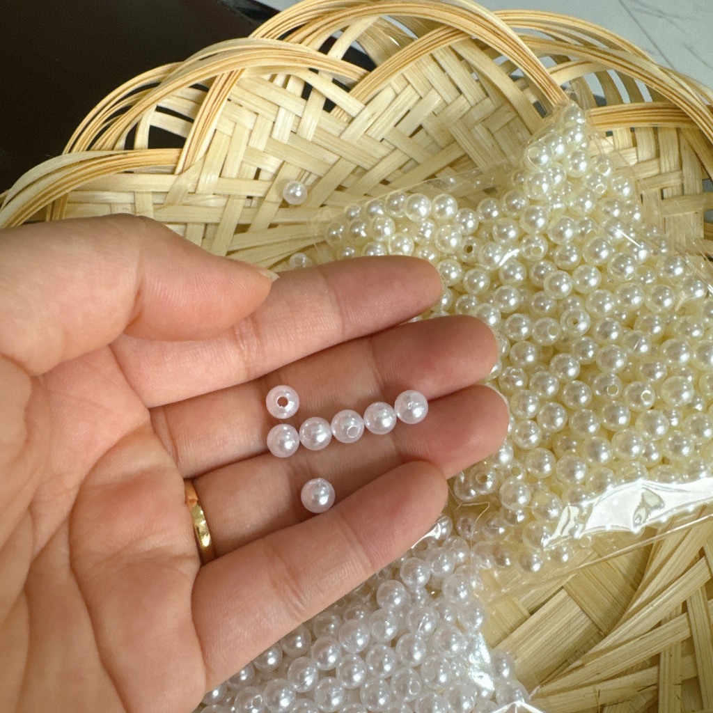 Túi Ngọc Trai Nhân Tạo Có Lỗ Loại Bóng Đẹp