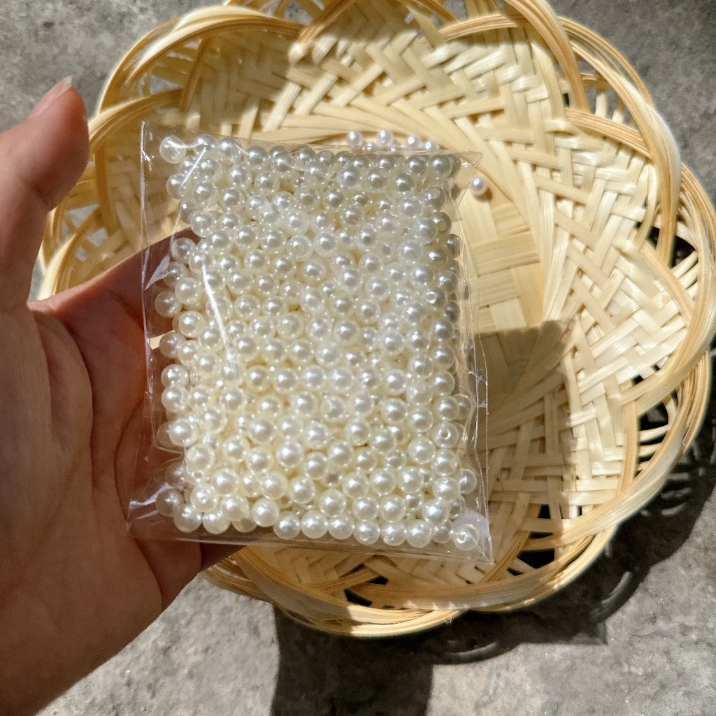 Túi Ngọc Trai Nhân Tạo Có Lỗ Loại Bóng Đẹp