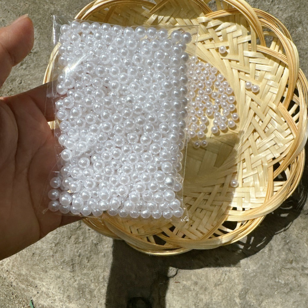 Túi Ngọc Trai Nhân Tạo Có Lỗ Loại Bóng Đẹp