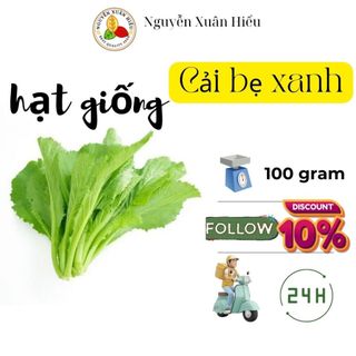 Hạt giống cải bẹ xanh mỡ_100 gram_thu hoạch sau 30 - 35 ngày gieo trồng
