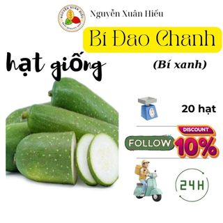 Hạt giống bí đao chanh F1_20 hạt Hạt giống Bí xanh thu hoạch sau 45 - 55 ngày gieo trồng