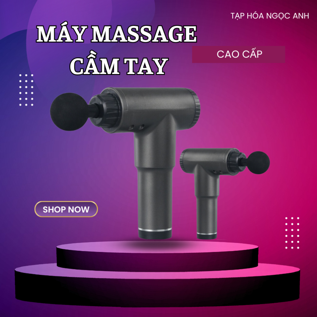 Máy massage cầm tay KAIZOO - 6 Cấp Độ - Máy massage toàn thân chuyên sâu, giảm đau cơ