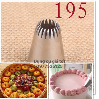 đui 195 đui kem su,đui bánh quy ( inox 304)