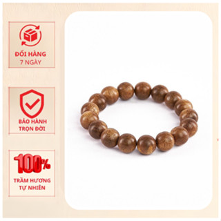 Vòng Trầm Hương Đơn Nam Nữ - Mộc Hương Rừng - Mang Lại Nhiều Tài Lộc - May Mắn