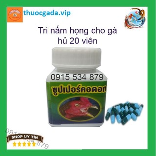 Trì nấm họng cho gà đá
