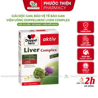 Viên uống bổ gan giải độc gan, hạ men gan Doppelherz Aktiv Liver Complex 30 viên