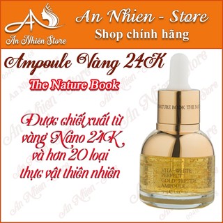 Ampoule tinh chất vàng 24k - the nature book hàn quốc