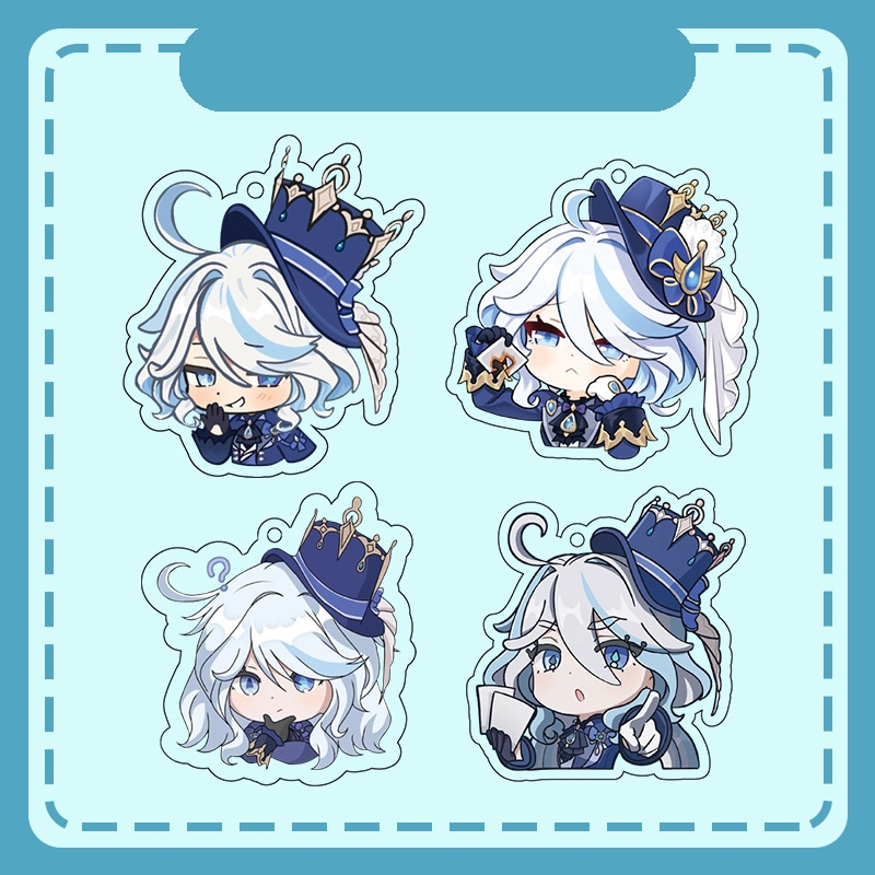 Dây treo điện thoại FOCALORS GENSHIN IMPACT Furina game anime mica acrylic móc treo khóa