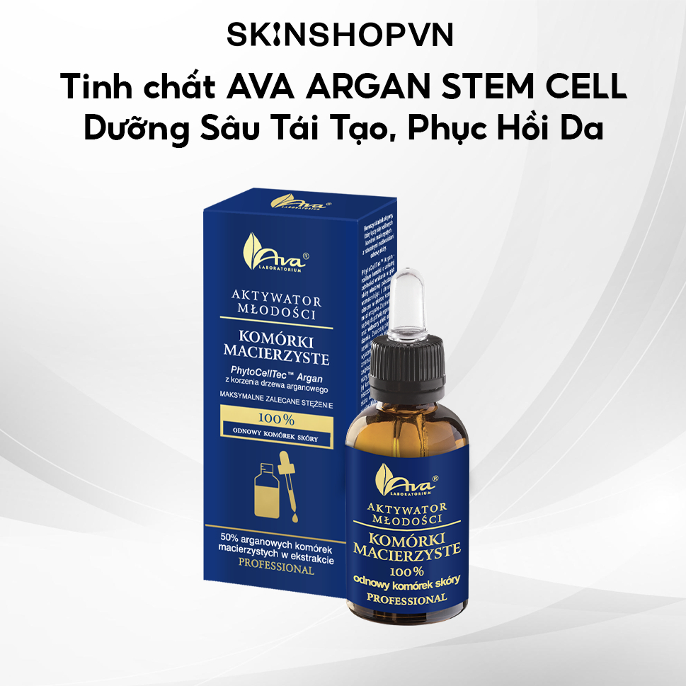 Tinh chất AVA ARGAN STEM CELLS - Serum dưỡng sâu tái tạo, phục hồi da 30ml