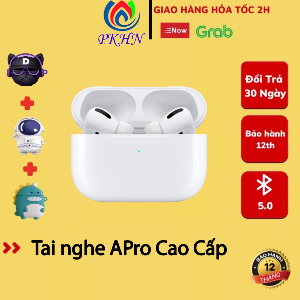 Tai Nghe Bluetooth Không Dây Pro2+Pro1+AIP3+AIP2- Pin Trâu-Full Chức Năng-Đổi Tên-Định Vị-Dùng Được Mọi Dòng Máy-PKHN