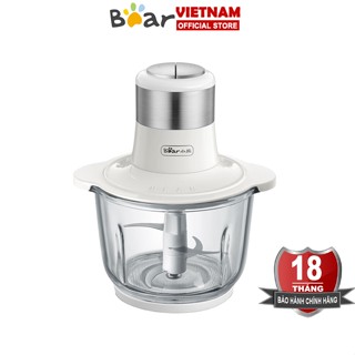 Máy xay thịt đa năng 2L Bear QSJ-B02Q1/C03A1/C03M1 dao xay 4 lưỡi, xay thịt, cua, cá, rau củ