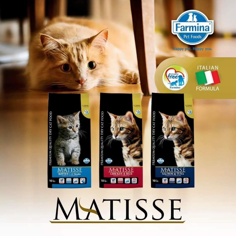 {TẶNG 5 PATE MATISSE}- Bao 10kg Hạt Khô thức ăn mèo Matisse cho mèo con, trưởng thành, triệt sản Neutered