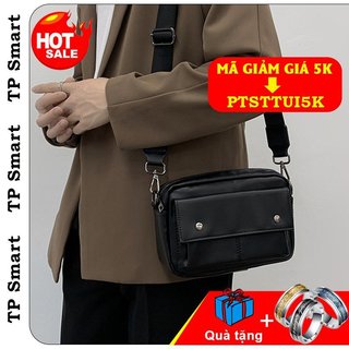 Túi đeo chéo nam chất liệu da pu cao cấp nhỏ gọn thời trang chống nước tp smart
