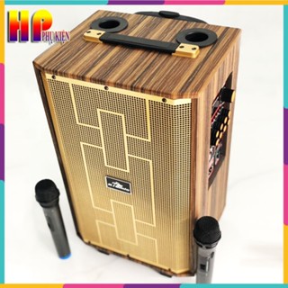 Loa karaoke kiomic k89 kèm 2 micro không dây mẫu 2023, loa kéo di động Kiomic K89