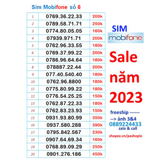 Sim Mobifone số đẹp 6