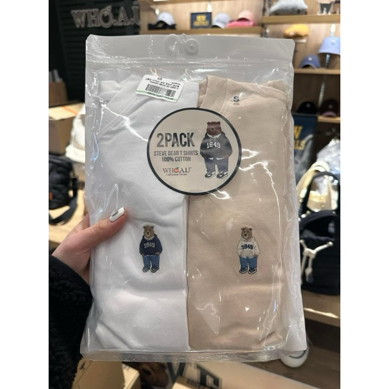 Áo thun Who.Au basic chính hãng Hàn Quốc