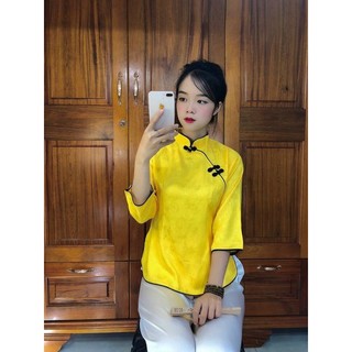 SET ĐỒ LAM ĐI CHÙA # MẪU SẨM GẤM - ÁO LẺ DÀNH CHO NỮ