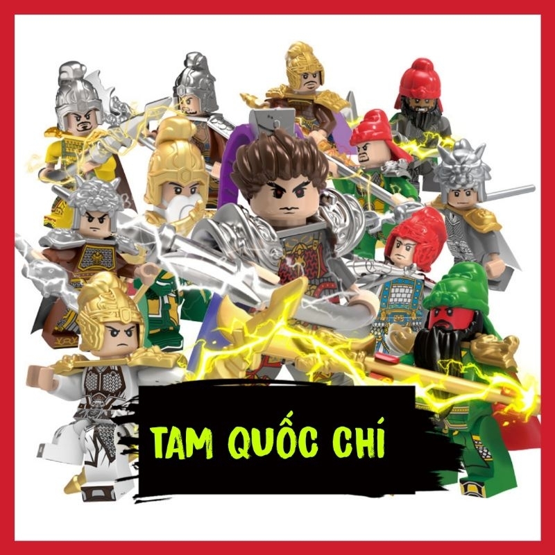 Hàng Mới Đồ chơi lắp ráp 1 Nhân Vật Vị Tướng Tam Quốc Three Kingdoms kèm