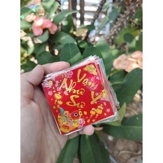 [Sỉ] 100 tờ giấy dán dưa decal [ có keo sẵn]