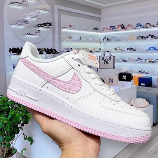 Giày thể thao af1 pink love full bill box , giày sneaker nữ af1 force 1 trắng móc hồng cổ thấp bản đẹp abc shop