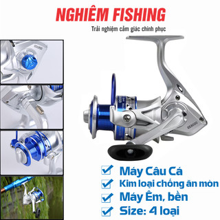 Máy câu cá kim loại chống hao mòn sử dụng êm ái bền bỉ