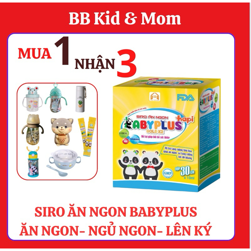 Siro Ăn Ngon Baby Plus Chính Hãng Giúp Bé Ăn Ngon, Ngủ Ngon, Tăng Cường Đề Kháng, Ít Ốm Vặt, Tăng Cân Khoẻ Mạnh