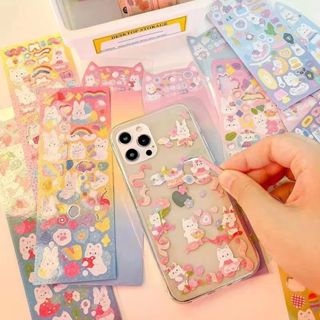 Set 1 tấm hình dán sticker hoạt hình cute đáng yêu hoạt chống nước dán laptop, điện thoại, đàn guitar, mũ bảo hiểm, vali