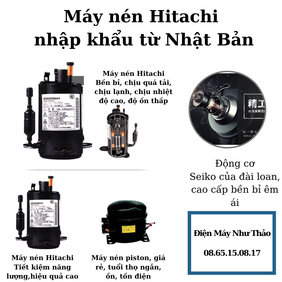 Máy hút ẩm Đài Loan 14L/ngày sử dụng cho phòng tới 100m2 - Hệ máy nén Hitachi cao cấp của Nhật - chạy êm, lọc không khí