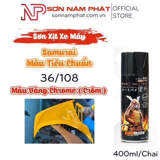 Sơn xịt samurai màu tiêu chuẩn 36/108 màu vàng chrome