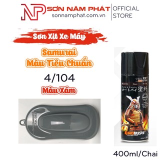 Sơn xịt samurai màu tiêu chuẩn 4/104 màu xám