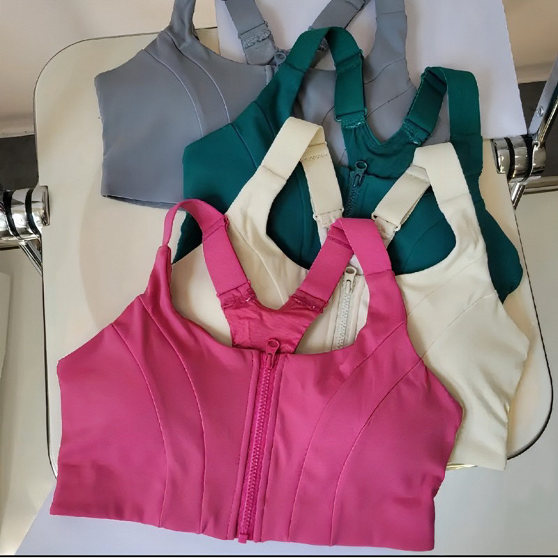 Áo bra khoá Lulu Lycra chính hãng chất mềm co giãn tốt