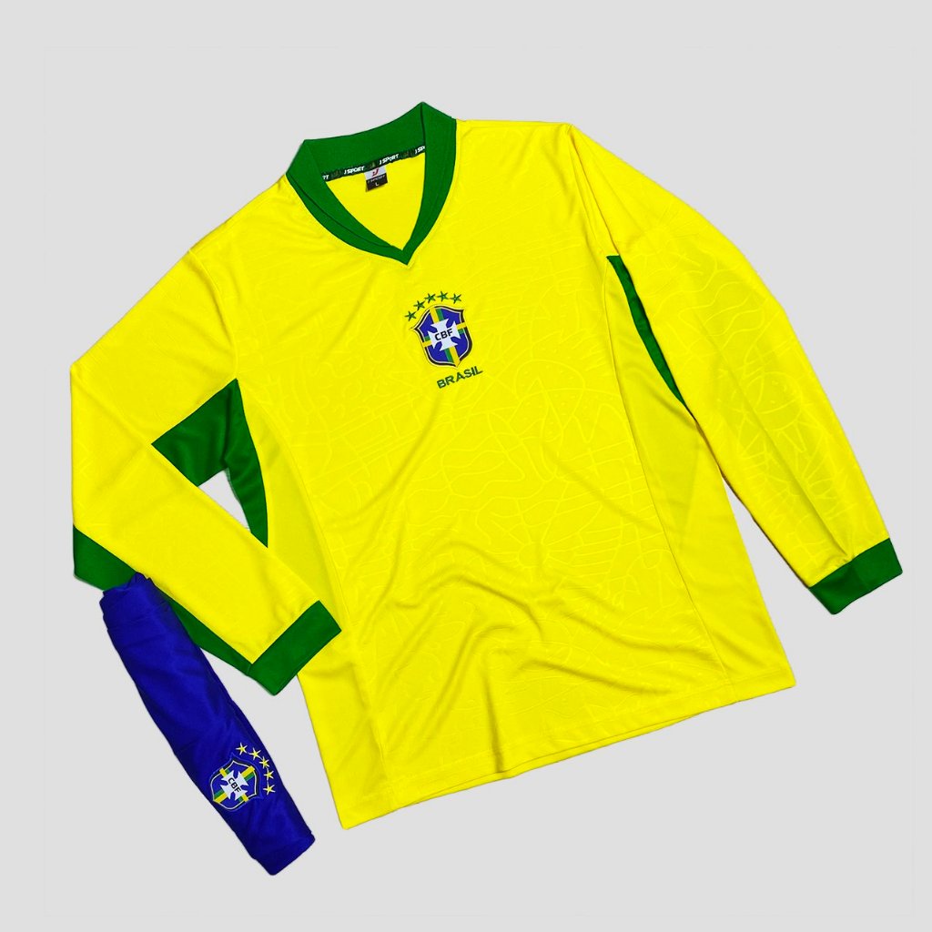 Quần áo bóng đá tay dài các đội tuyển 2023 logo thêu Vải thun lạnh cao cấp B2