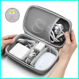 Hộp Đựng Cáp Sạc Laptop Mac Book Dáng Cứng, Túi Đựng Phụ Kiện Máy Tính, Pin Dự Phòng, Đồ Công Nghệ, Sạc Cáp, Túi Baona