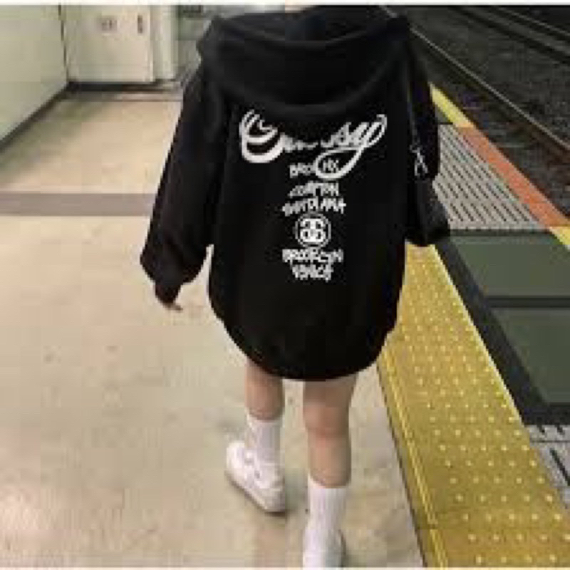 Áo Hoodie STUSSY world tour cao cấp cá tính, áo nỉ mùa đông full tag