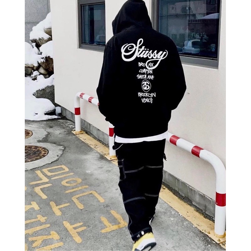 Áo Hoodie STUSSY world tour cao cấp cá tính, áo nỉ mùa đông full tag