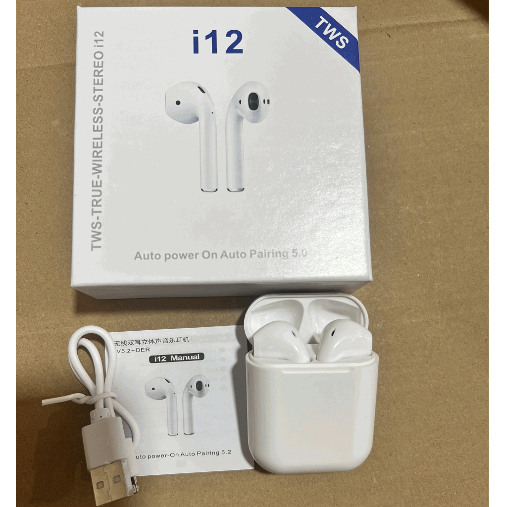 Tai nghe bluetooth i12 không dây giá tốt nhất, bảo hành 6 tháng