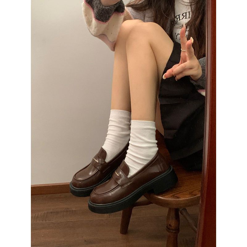 Giày loafer da lì mềm A30